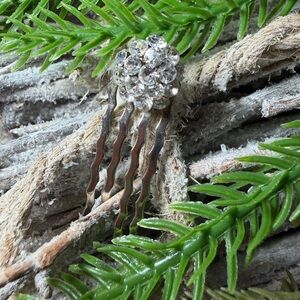 Elegant Silver Crystal Hair Comb